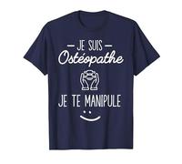 Je suis Ostéopathe Cadeau Humour T-Shirt, Homme, Bleu Marine, 6XL