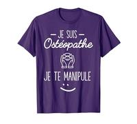 Je suis Ostéopathe Cadeau Humour T-Shirt, Homme, Violet, S