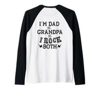 Je suis Papa ET Grand-PÈRE ET Je Porte Les Deux Grands-Parents Meme on Back Manche Raglan