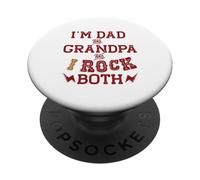 Je suis Papa ET Grand-PÈRE ET Je Porte Les Deux Grands-Parents Meme on Back PopSockets PopGrip Adhésif