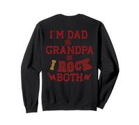 Je suis Papa ET Grand-PÈRE ET Je Porte Les Deux Grands-Parents Meme on Back Sweatshirt