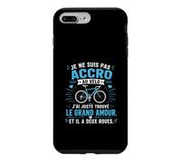 Je suis Pas Accro au Vélo, Juste Amoureux Cycliste Coque pour iPhone 7 Plus/8 Plus