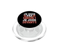 Je suis Pas Gros Je Joue Devant Humour Rugby Rugbyman PopSockets PopGrip pour MagSafe