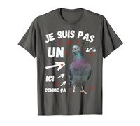 Je suis Pas Un Pigeon Humour Trop Gentil Arnaque Commerce T-Shirt, Homme, Asphalte, 4XL
