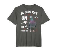 Je suis Pas Un Pigeon Humour Trop Gentil Arnaque Commerce T-Shirt, Homme Grandes Tailles, Asphalte, 4X Tall