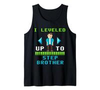 Je suis passé au Niveau Step Brother Gamer Pixel Design Débardeur