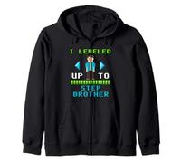 Je suis passé au Niveau Step Brother Gamer Pixel Design Sweat à Capuche