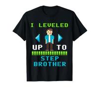 Je suis passé au Niveau Step Brother Gamer Pixel Design T-Shirt