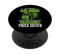 Je suis payé pour regarder les fenêtres toute la journée chauffeur de camion PopSockets PopGrip Adhésif