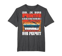 Je suis Peintre en Bâtiment Peinture T-Shirt, Homme Grandes Tailles, Chiné Foncé, 3X Tall
