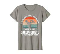 Je suis Peut-Être Pas Parfait mais Je suis Saxophoniste T-Shirt, Femme, Ardoise, M