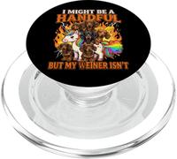 Je suis Peut-être Une poignée, mais Mon Weiner n'est certainement Pas Un Chien drôle PopSockets PopGrip pour MagSafe