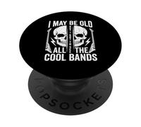 Je suis Peut-être Vieux mais J'Ai PU Voir Tous Les Groupes Cool Rock N Roll PopSockets PopGrip Adhésif