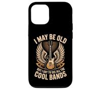 Je suis Peut-être Vieux mais J'Ai PU Voir Tous Les Groupes sympas Funny Rock Coque pour iPhone 12/12 Pro