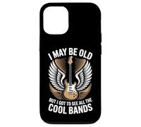 Je suis Peut-être Vieux mais J'Ai PU Voir Tous Les Groupes sympas Funny Rock Coque pour iPhone 12/12 Pro