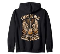 Je suis Peut-être Vieux mais J'Ai PU Voir Tous Les Groupes sympas Funny Rock Sweat à Capuche