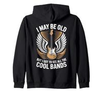 Je suis Peut-être Vieux mais J'Ai PU Voir Tous Les Groupes sympas Funny Rock Sweat à Capuche