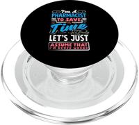 Je suis pharmacien pour Gagner du Temps, supposons Que Je ne me Trompe jamais PopSockets PopGrip pour MagSafe