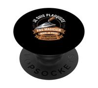 Je suis Plaquiste Pas Magicien PopSockets PopGrip Adhésif