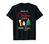 Je suis Plein De Joie De Noël Enfin De Bière Humour T-Shirt