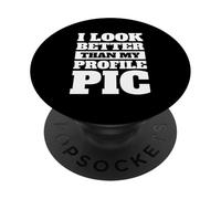 Je suis Plus Beau Que Ma Photo De Profil PopSockets PopGrip Adhésif