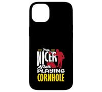 Je suis Plus Gentil après Avoir joué à Cornhole Lover Coque pour iPhone 14 Plus