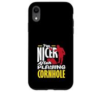 Je suis Plus Gentil après Avoir joué à Cornhole Lover Coque pour iPhone XR