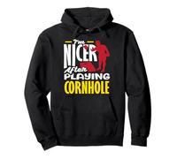 Je suis Plus Gentil après Avoir joué à Cornhole Lover Sweat à Capuche