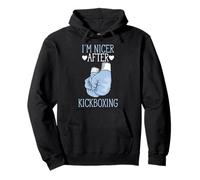 Je suis plus gentil après le kickboxing Funny Kickboxer J'adore le kickboxing Sweat à Capuche