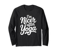 Je suis Plus Sympa après Le Yoga - Funny Yoga Manche Longue