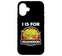 Je suis pour Les Dinosaures Iguanodon Alphabe pour Les Coque pour iPhone 16