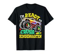 Je suis prêt à écraser Le Premier Jour de la Maternelle Monster Truck Boys T-Shirt