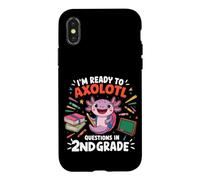 Je suis prêt à répondre à des Questions sur l'axolotl chez Un garçon et Une Fille de 2e année Coque pour iPhone X/XS