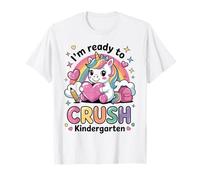 Je suis prête à écraser de jolies licornes de la maternelle 2025 T-Shirt