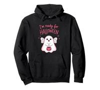 Je suis prête pour Halloween Ghost Cute Spirit Sweat à Capuche
