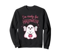 Je suis prête pour Halloween Ghost Cute Spirit Sweatshirt