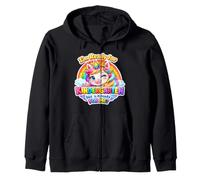 Je suis prête pour la Maternelle, Licorne, Premier Jour d'école, Filles. Sweat à Capuche
