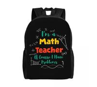 Je suis professeur de mathématiques, bien sûr, j'ai des problèmes, sac à dos pour ordinateur portable, sac à dos tendance pour étudiants, sac de mathématicien Noir