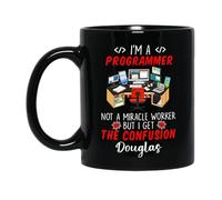 Je Suis Programmeur, Pas Un Miracle. Mug Céramique Tasse À Thé Durable Tasse À Café Idée Cadeau Pour Noël Bureau Collègue 330ml