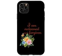 Je suis racheté et pardonné - Floral Christian Faith Coque pour iPhone 11 Pro Max