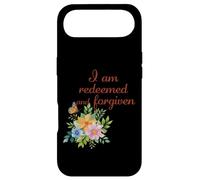 Je suis racheté et pardonné - Floral Christian Faith Coque pour iPhone Air