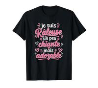 Je suis Râleuse Un Peu Chiante mais Adorable T-Shirt Graphique avec Valeur, Homme, Noir, M
