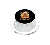Je suis reconnaissante pour Le drôle de pèlerin à la Dinde de Thanksgiving de ma Famille PopSockets PopGrip pour MagSafe