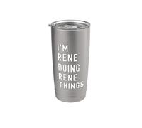 Je Suis Rene Qui Fait Des Choses à Rene Gobelet isotherme en acier inoxydable double paroi