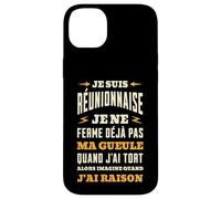Je Suis Réunionnaise Drôle Humour Femme Île de la Réunion Coque pour iPhone 14 Plus