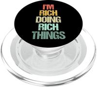 Je suis Riche, Je Fais des Choses Riches - C'est drôle de dire Cool Name Rich PopSockets PopGrip pour MagSafe