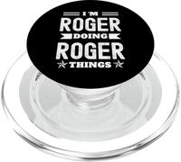 Je suis Roger Qui Fait des Choses de Roger PopSockets PopGrip pour MagSafe
