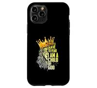 Je suis Roi, Je ne suis Plus Esclave de la Peur d'être Un Enfant de Dieu Lion Coque pour iPhone 11 Pro