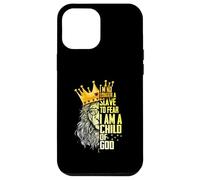 Je suis Roi, Je ne suis Plus Esclave de la Peur d'être Un Enfant de Dieu Lion Coque pour iPhone 12 Pro Max