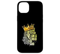 Je suis Roi, Je ne suis Plus Esclave de la Peur d'être Un Enfant de Dieu Lion Coque pour iPhone 14 Plus